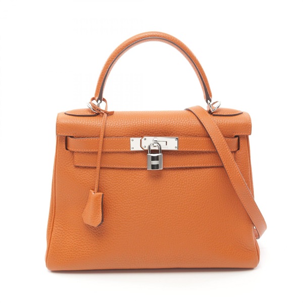 HERMES Kelly 28 2way shoulder Hand bag I Taurillon Clemence Potiron Used SHW