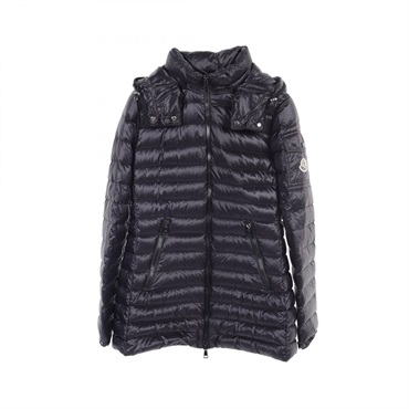 MONCLER MENTHE Down jacket coat F10931C10000 Nylon Black Used Women size 1