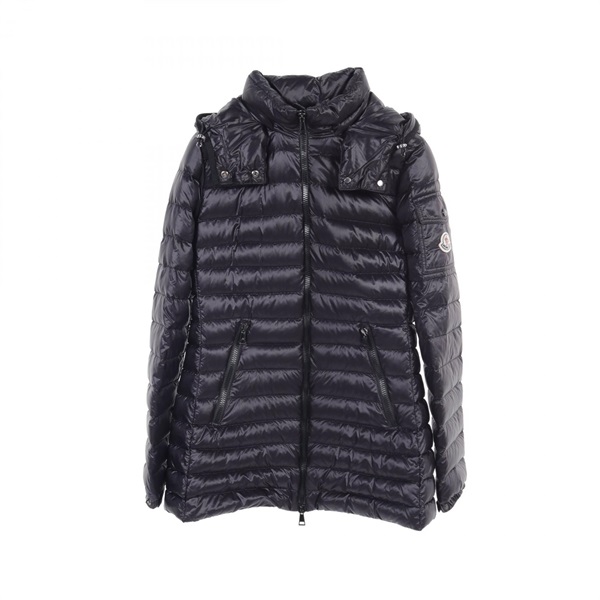 MONCLER MENTHE Down jacket coat F10931C10000 Nylon Black Used Women size 1
