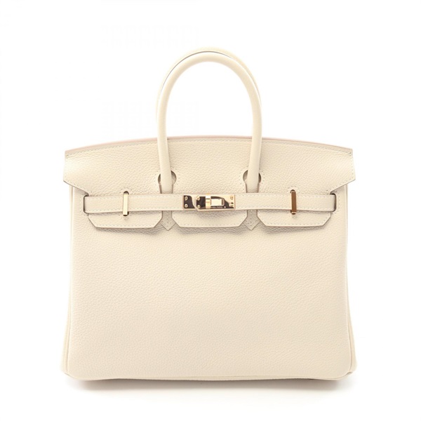 HERMES Birkin 25 Hand bag B Togo leather craie Used PGHW