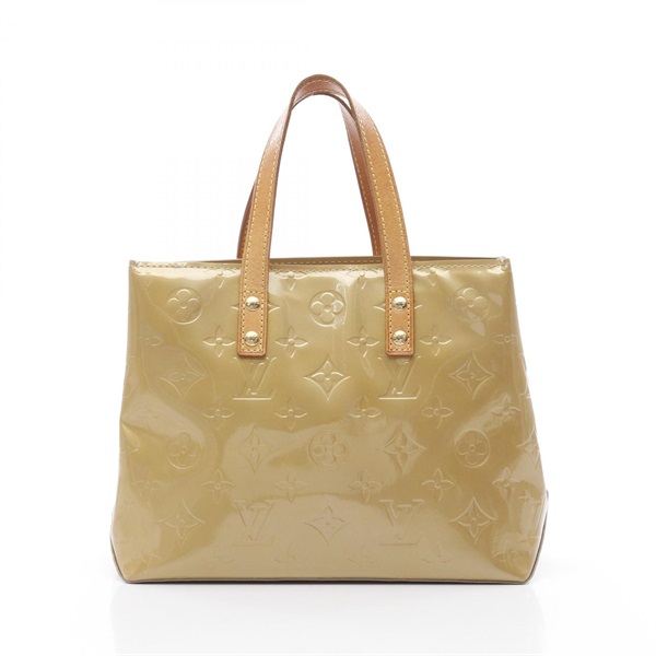 LOUIS VUITTON Lead PM Hand tote bag M91144 Vernis leather Beige Used Women LV