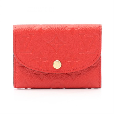 LOUIS VUITTON Porte-monnaie Rosalie wallet M25811 Monogram leather Red Used LV