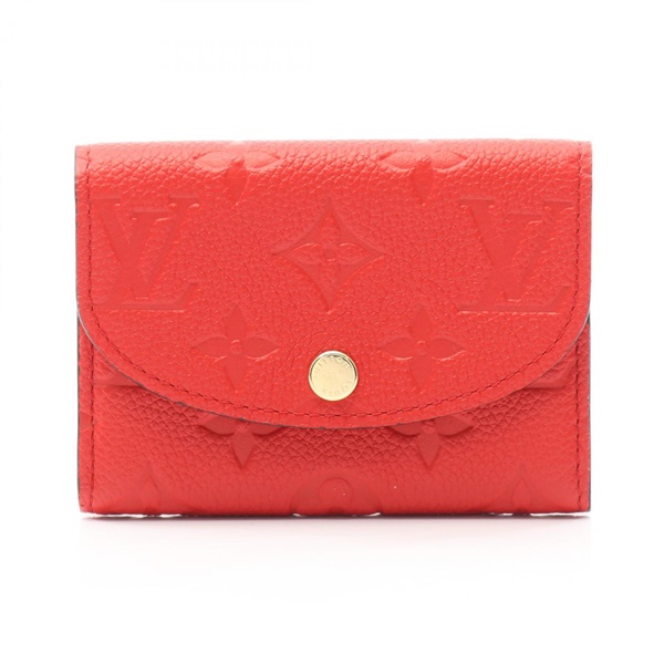 LOUIS VUITTON Porte-monnaie Rosalie wallet M25811 Monogram leather Red Used LV