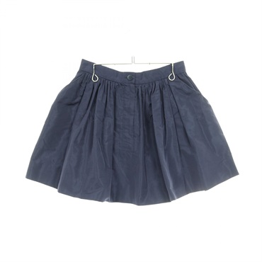 Miu Miu Flare Mini skirt polyester Navy #38 Used Women