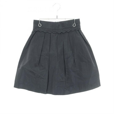 Miu Miu Flare skirt polyester Gray #38 Used Women
