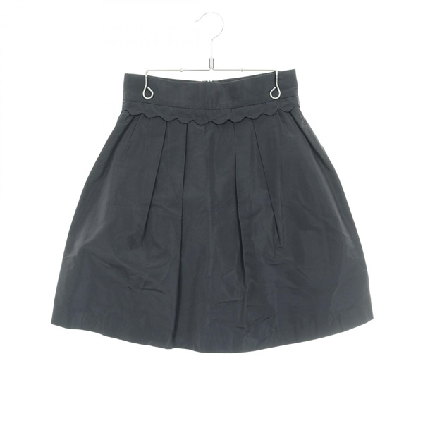 Miu Miu Flare skirt polyester Gray #38 Used Women