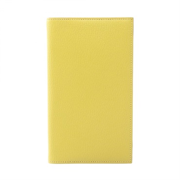 HERMES Agenda Vision 2 Notebook cover A Chevre leather Lime blue royal Used SHW