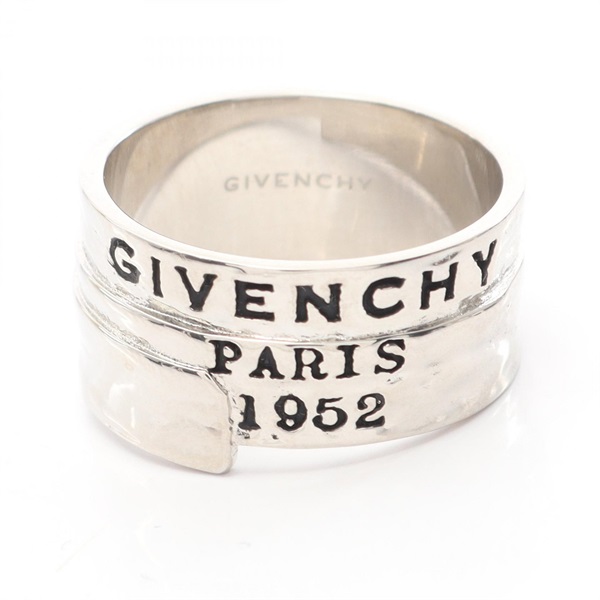 GIVENCHY tape Ring Stainless Steel Used Mens US Size 9