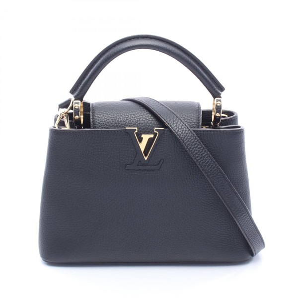 LOUIS VUITTON Capucines BB Shoulder Crossbody Handbag M94755 leather Black Used