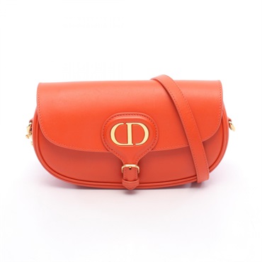 Dior Bobby East-West Shoulder Bag leather Orange Used Women GHW