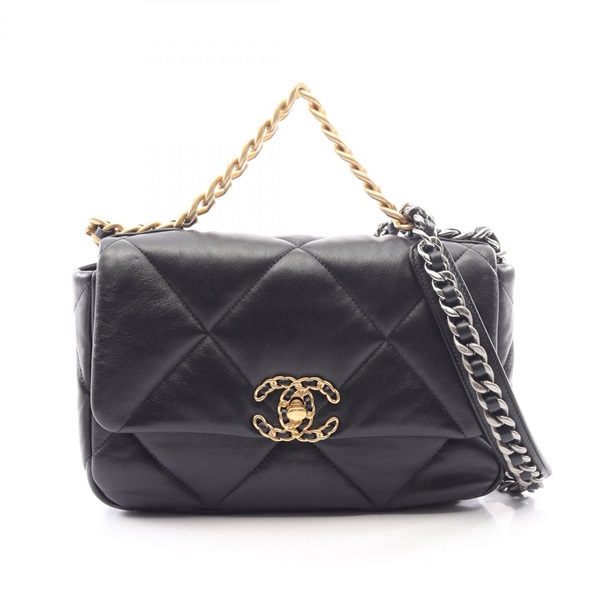 CHANEL 19 dix-neuf Matelasse chain crossbody Shoulder hand Bag AS1160 Lambskin