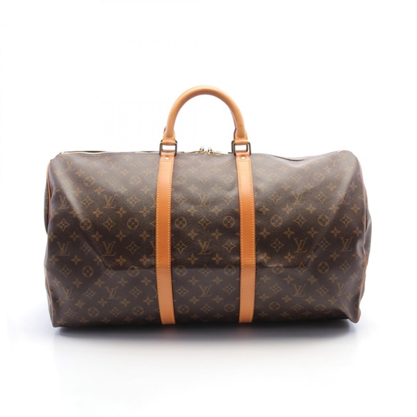 LOUIS VUITTON Keepall 55 Travel Boston Hand Bag M41424 Monogram Canvas Used LV