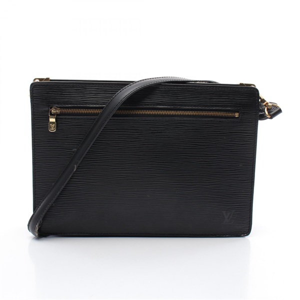 LOUIS VUITTON Enghien Shoulder Bag M52112 Epi leather Black Used Women LV