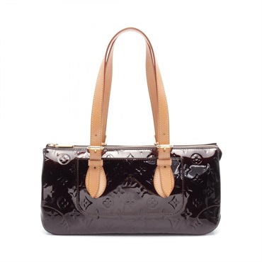 LOUIS VUITTON Rosewood Avenue Handbag M93510 Vernis leather Purple Used Women