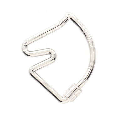 HERMES Cheval key ring metal Used Women