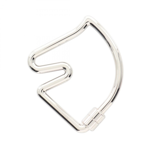 HERMES Cheval key ring metal Used Women