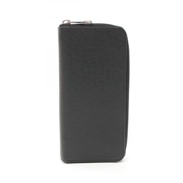 LOUIS VUITTON Zippy Wallet Vertical Around long purse M30503 Taiga Noir used LV