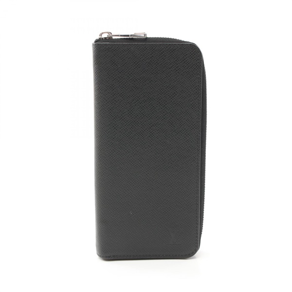 LOUIS VUITTON Zippy Wallet Vertical Around long purse M30503 Taiga Noir used LV