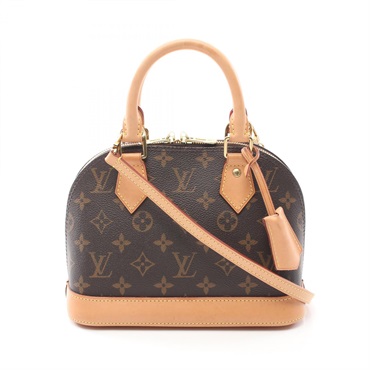 LOUIS VUITTON Alma BB 2way Handbag M53152 Monogram canvas Brown Used Women LV