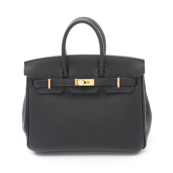 HERMES Birkin 25 Hand bag W Togo leather Togo leather Black GHW