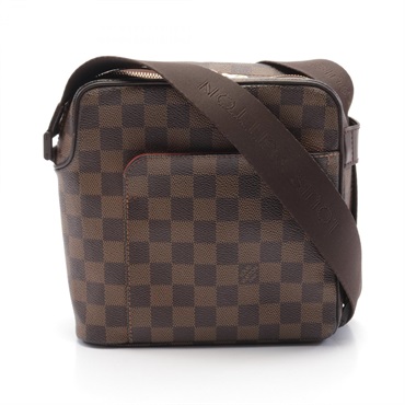LOUIS VUITTON Olaf PM Shoulder Bag N41442 Damier canvas Ebene Used crossbody LV