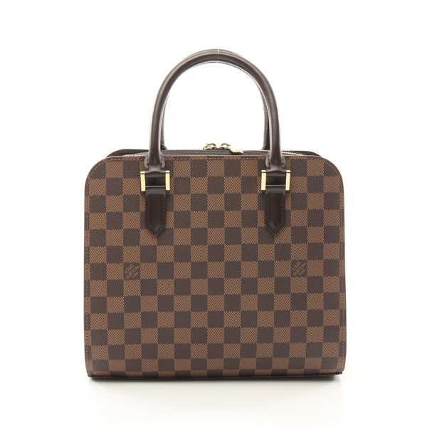 LOUIS VUITTON Triana Handbag N51155 Damier canvas Brown Ebene Used Women LV
