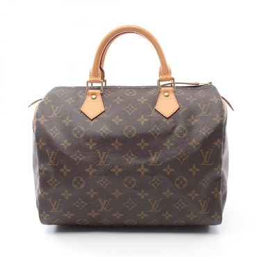 LOUIS VUITTON Speedy 30 Handbag M41526 Monogram canvas leather Brown Used Women