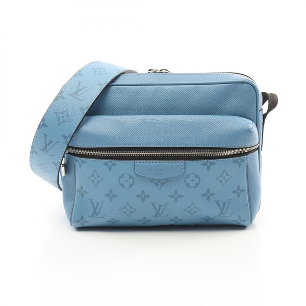 LOUIS VUITTON Outdoor Messenger PM Shoulder Bag M30749 Taigalama Blue denim Used