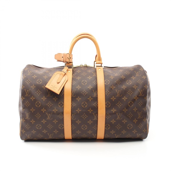 LOUIS VUITTON Keepall 45 Travel Boston Hand Bag M41428 Monogram Canvas Used LV