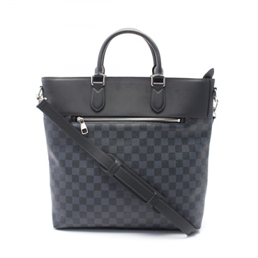 LOUIS VUITTON Newport Tote shoulder crossbody Bag N41588 Damier Cobalt canvas