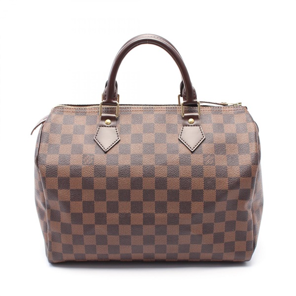 LOUIS VUITTON Speedy 25 Hand bag N41532 Damier canvas leather Brown Ebene Used