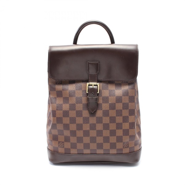 LOUIS VUITTON Soho Rucksack Backpack N51132 Damier canvas leather Ebene Used