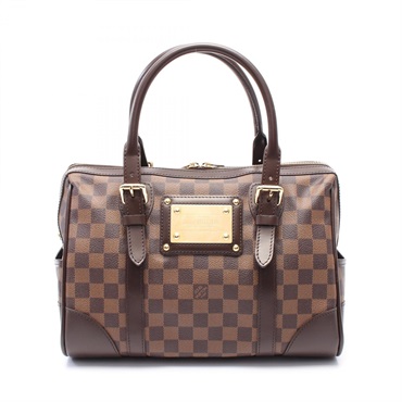 LOUIS VUITTON Berkeley Hand bag N52000 Damier canvas leather Brown Ebene Used