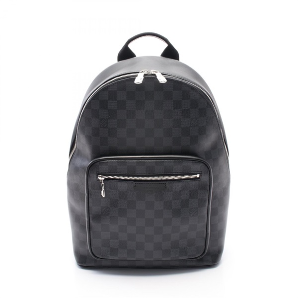 LOUIS VUITTON Josh NV Rucksack Backpack bag N40365 Damier graphite leather Black