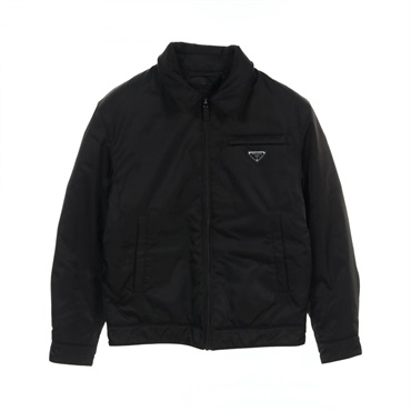 PRADA RE-NYLON Down jacket SGB503 Nylon Black Used mens #46