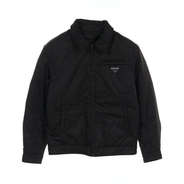 PRADA RE-NYLON Down jacket SGB503 Nylon Black Used mens #46