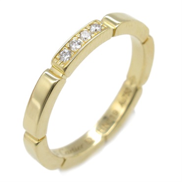 CARTIER Mylon PANTHERE Ring Diamond 18KYG Yellow Gold Used unisex US size 6 #52