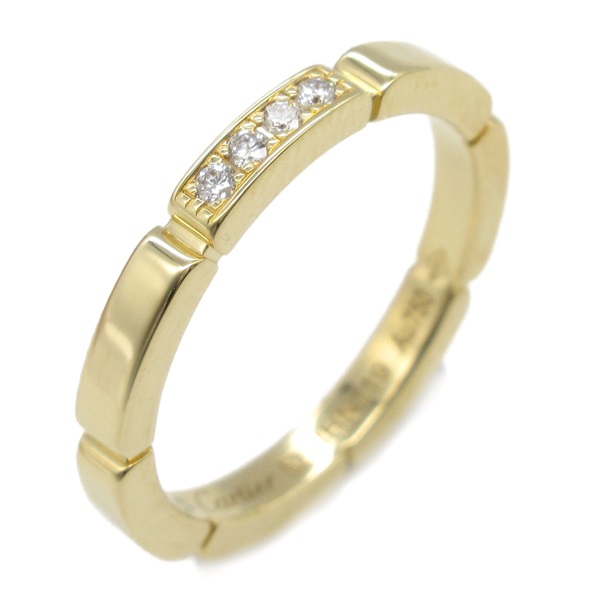 CARTIER Mylon PANTHERE Ring Diamond 18KYG Yellow Gold Used unisex US size 6 #52