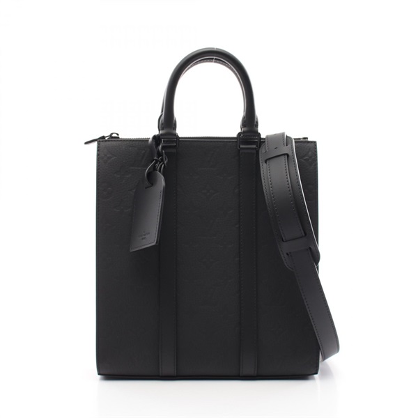 LOUIS VUITTON Sac Plat Cross Hand crossbody bag M59960 Monogram Taurillon Noir