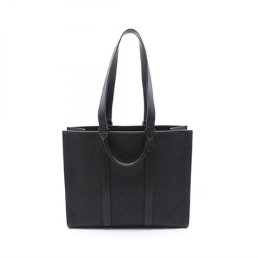 LOUIS VUITTON Sac Plat 24H Tote shoulder Bag M24786 Monogram Taurillon Noir used