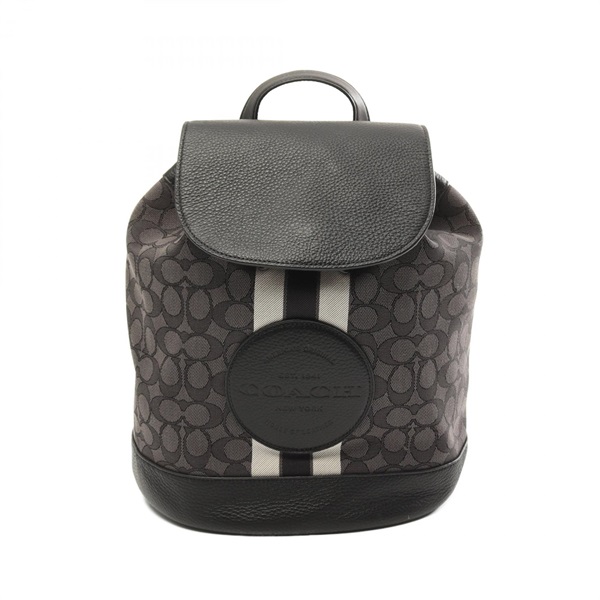 COACH DEMPSEY Rucksack Backpack CE601 canvas leather Black Used Women