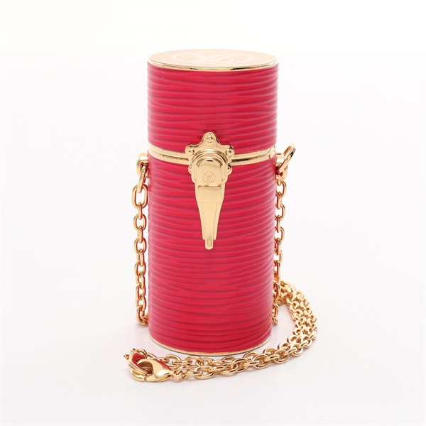 LOUIS VUITTON Lipstick case R97984 Epi leather metal Pink Gold Fuschia Used LV