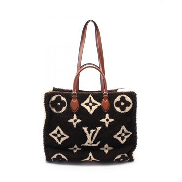 LOUIS VUITTON On-the-go GM Tote shoulder Bag M55420 Monogram Teddy Shearing