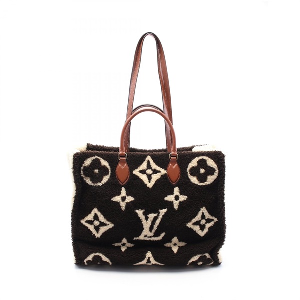 LOUIS VUITTON On-the-go GM Tote shoulder Bag M55420 Monogram Teddy Shearing