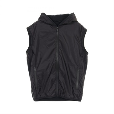 PRADA vest gilet M size jacket SJG64 cotton Nylon Black Used mens