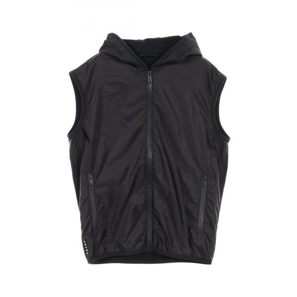 PRADA vest gilet M size jacket SJG64 cotton Nylon Black Used mens