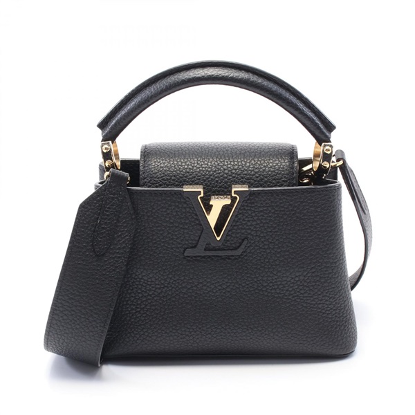 LOUIS VUITTON Capucine MINI Hand crossbody bag M56071 Taurillon leather Noir LV