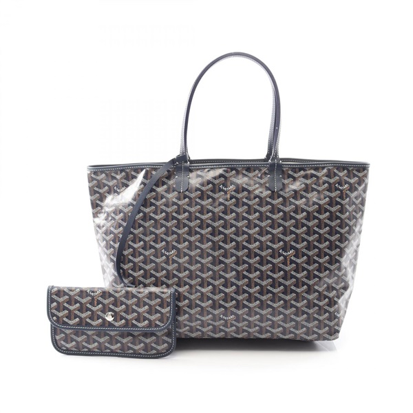 GOYARD Saint Louis PM Tote Bag STLOUIPMLTY07CL07P canvas leather Navy Multicolor