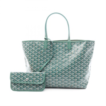GOYARD Saint Louis PM Tote hand Bag STLOUIPMLTY07CL07P canvas leather Green