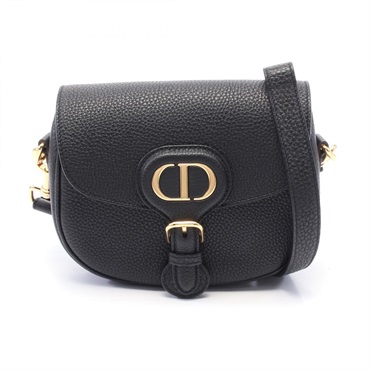Chrisitan Dior BOBBY Small Shoulder crossbody Bag M9317UBBN leather Black Used